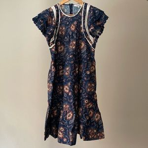 SEA New York NY Robina Flutter Sleeve Tunic Babydoll Dress (Size M)